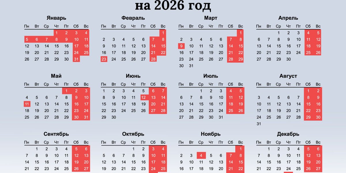 Планируем отпуск на 2026 год: как отдохнуть дольше и выгоднее Планируем отпуск на 2026 год: как отдохнуть дольше и выгоднее